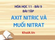 Bài tập về Axit Nitric HNO3 và Muối Nitrat - Hóa 11 bài 9